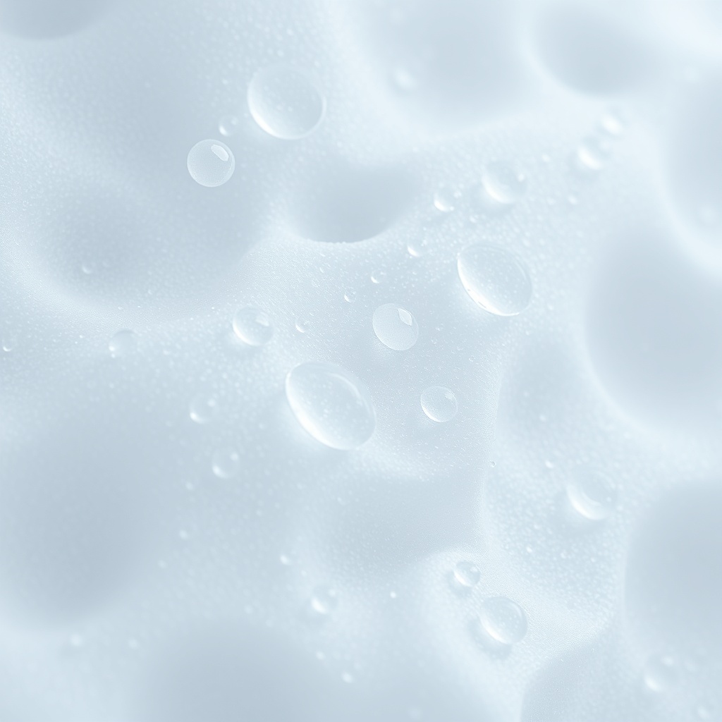 Close-up of MantoClub EPS foam cells with water droplets rolling off the surface